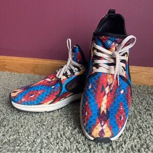 Ariat Women's Blue Geo Print Fuse Sneakers